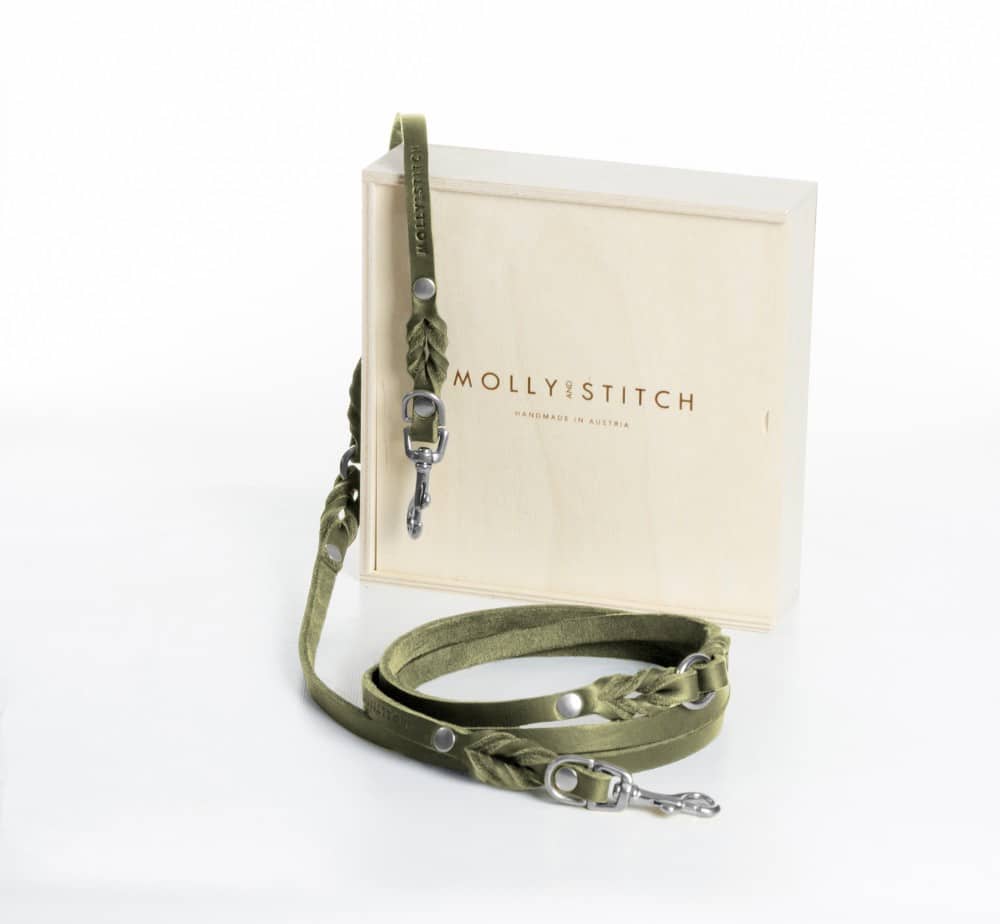 LAISSE EN CUIR DE LUXE 3 REGLAGES - BUTTER 3 LAISSE EN CUIR DE LUXE 3 REGLAGES - BUTTER 3