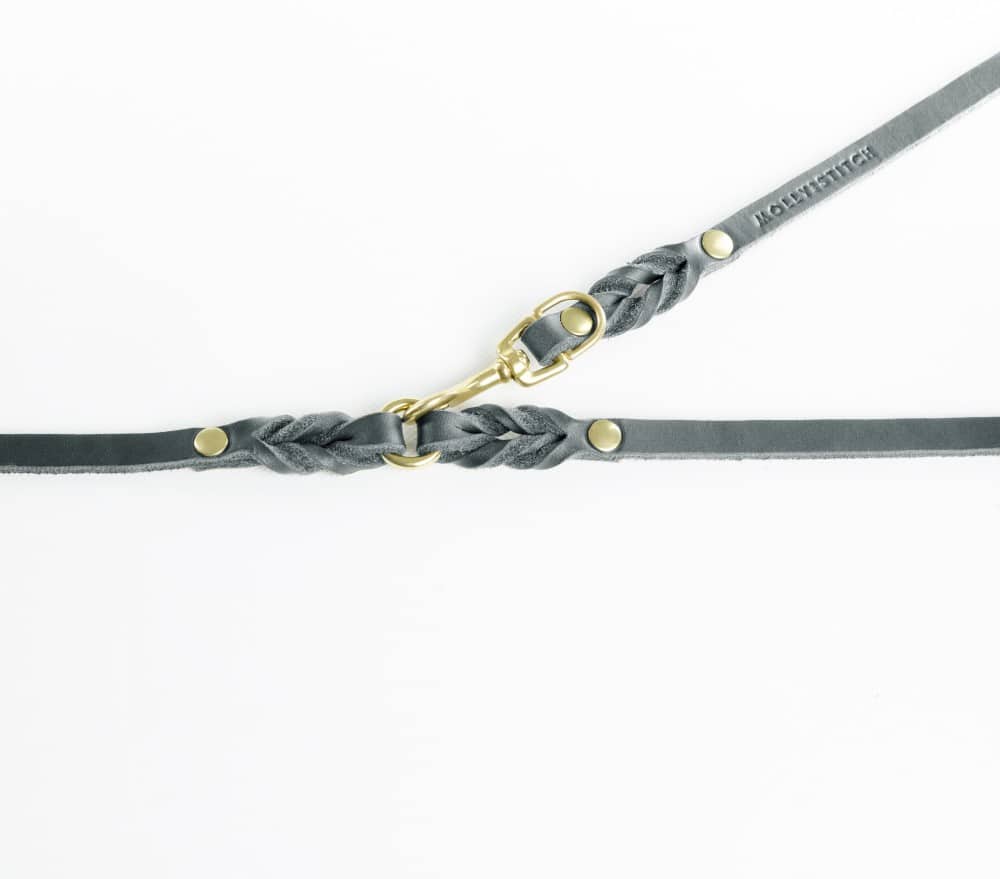 LAISSE EN CUIR DE LUXE 3 REGLAGES - BUTTER 3 LAISSE EN CUIR DE LUXE 3 REGLAGES - BUTTER 3