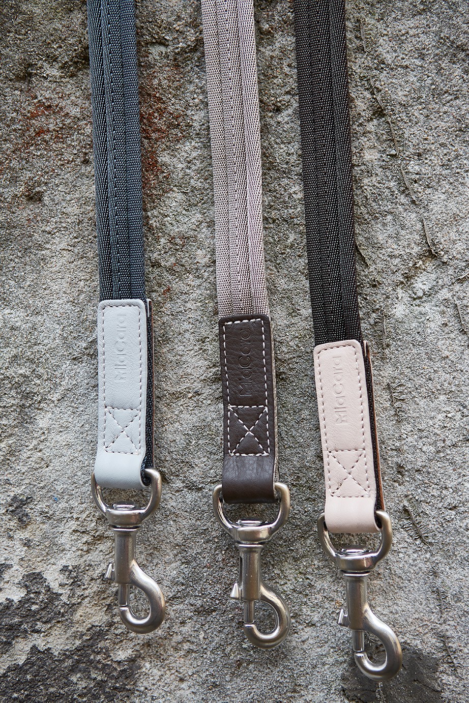 Collier pour chien haut de gamme - RIVA Beige/Espresso Collier pour chien haut de gamme - RIVA Beige/Espresso