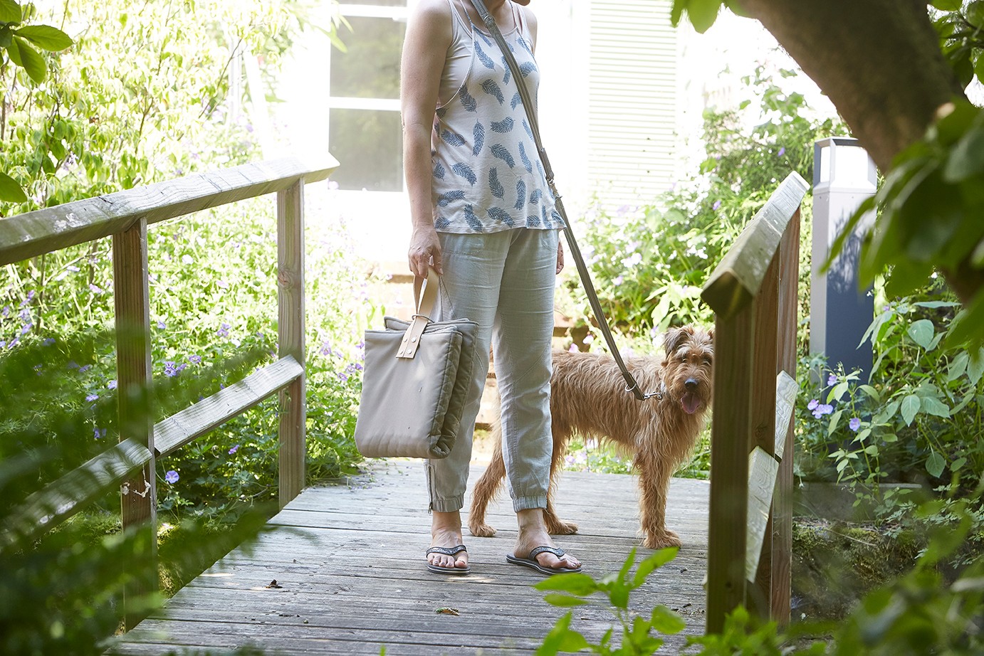 Laisse pour chien 195 cm - RIVA Beige/Espresso Laisse pour chien 195 cm - RIVA Beige/Espresso