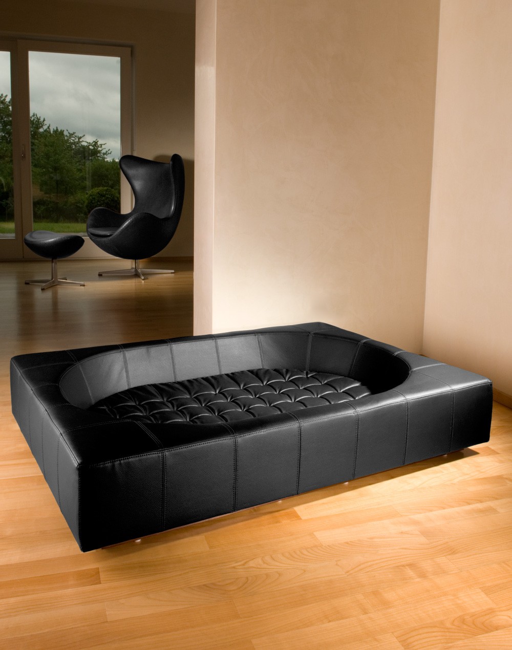 Couchage grand chien XXL - CUBE Cuir Couchage grand chien XXL - CUBE Cuir