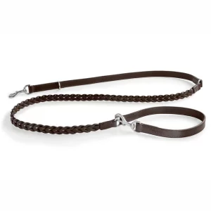 Laisse tressé en cuir pour chien – BERGAMO