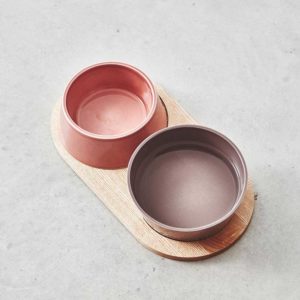 Double gamelle en porcelaine pour chien – Doppio