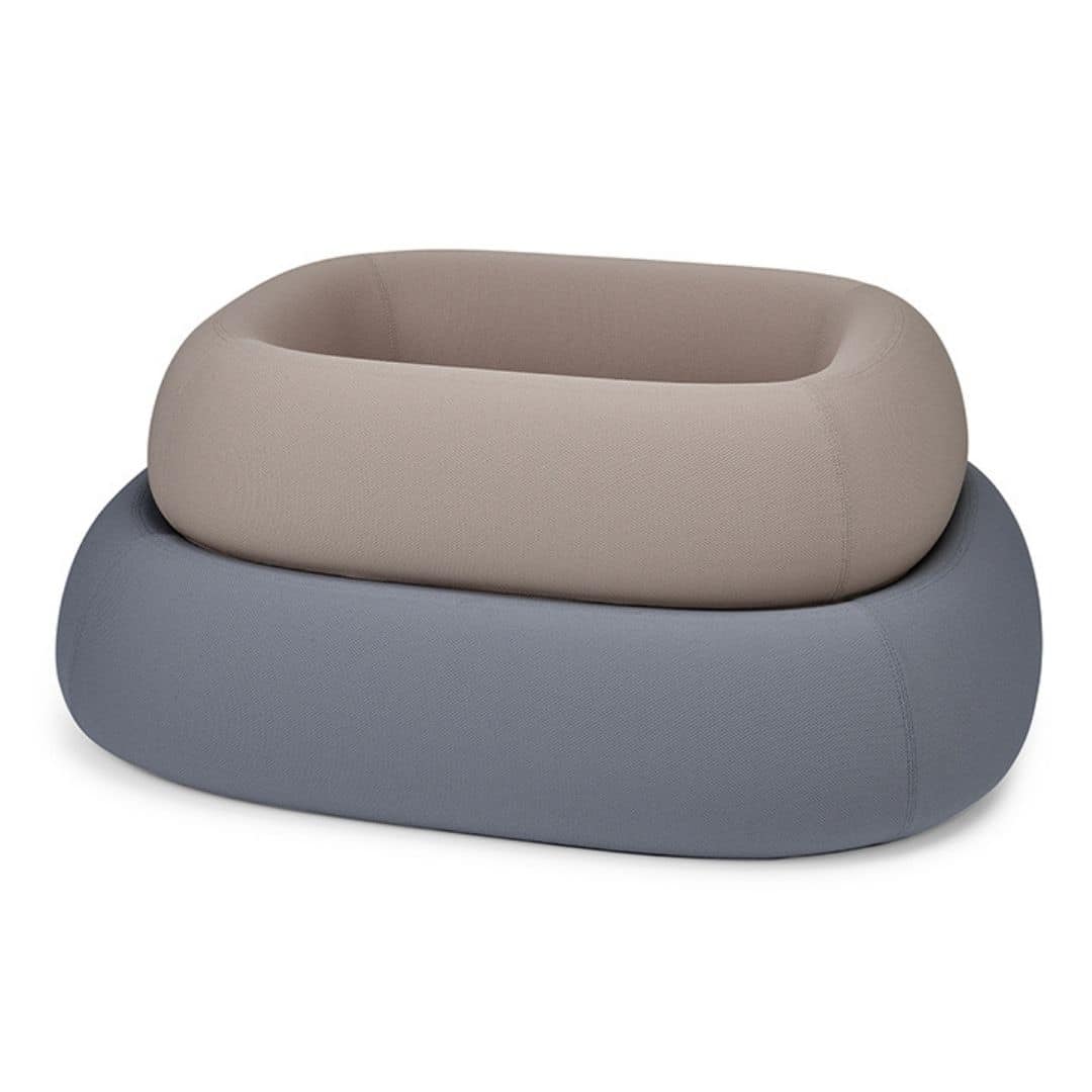 LIT CHIEN OVALE BEIGE GRIS MIACARA BARCA
