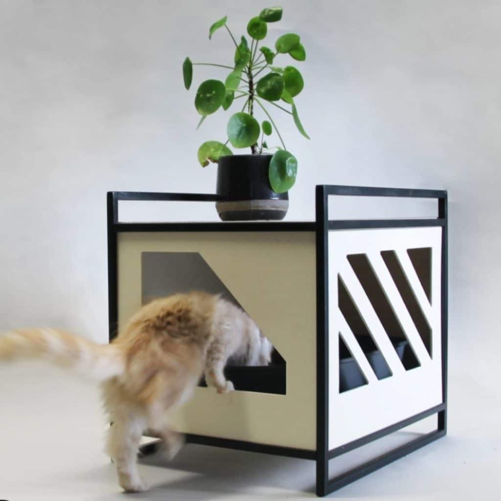 Maison de toilette pour chat -litière meuble design