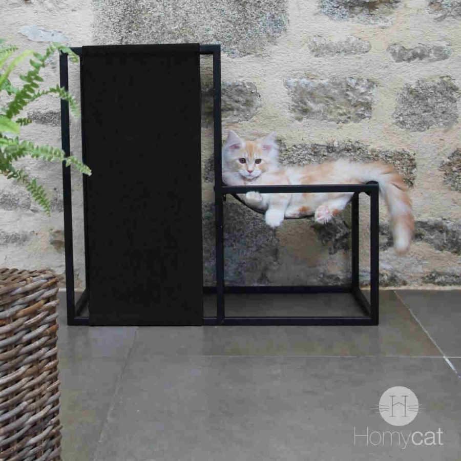 Arbre à chat hamac griffoir modulable design