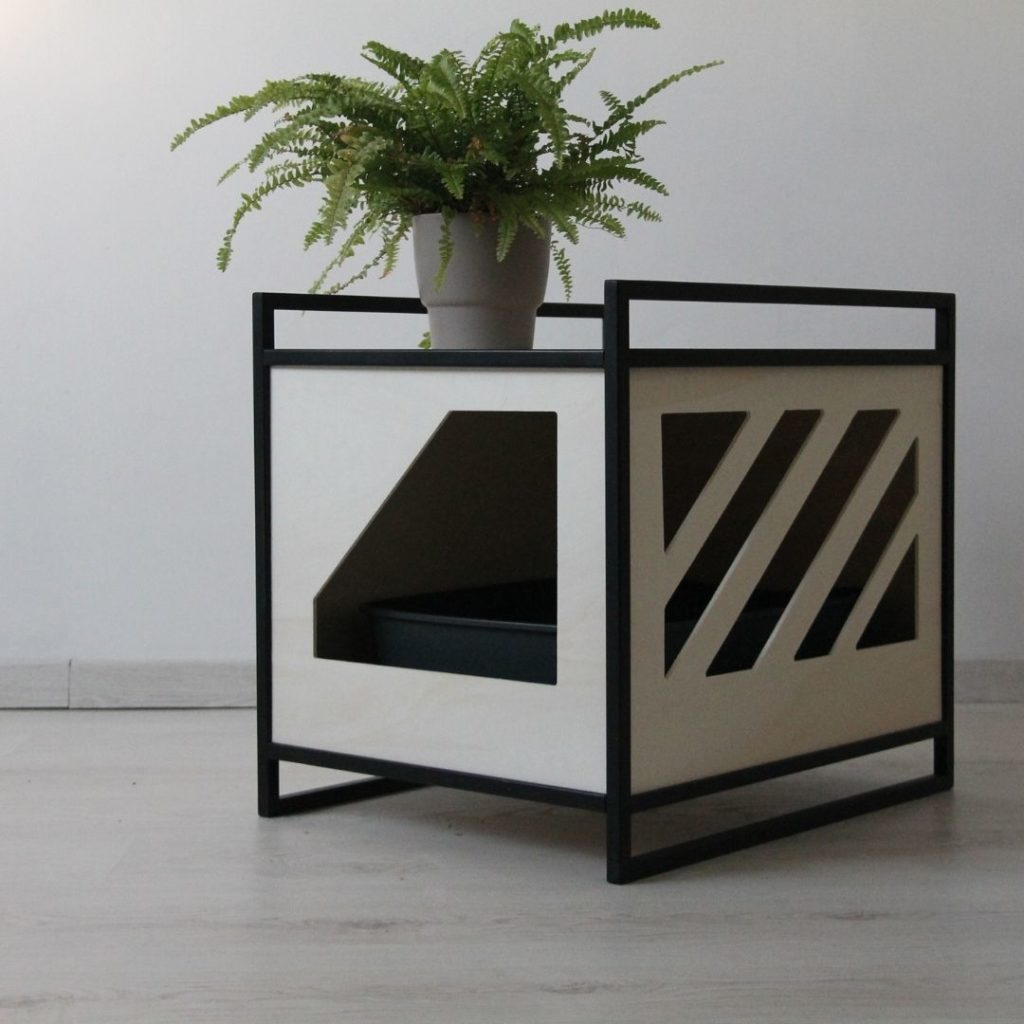 Maison de toilette pour chat -litière meuble design