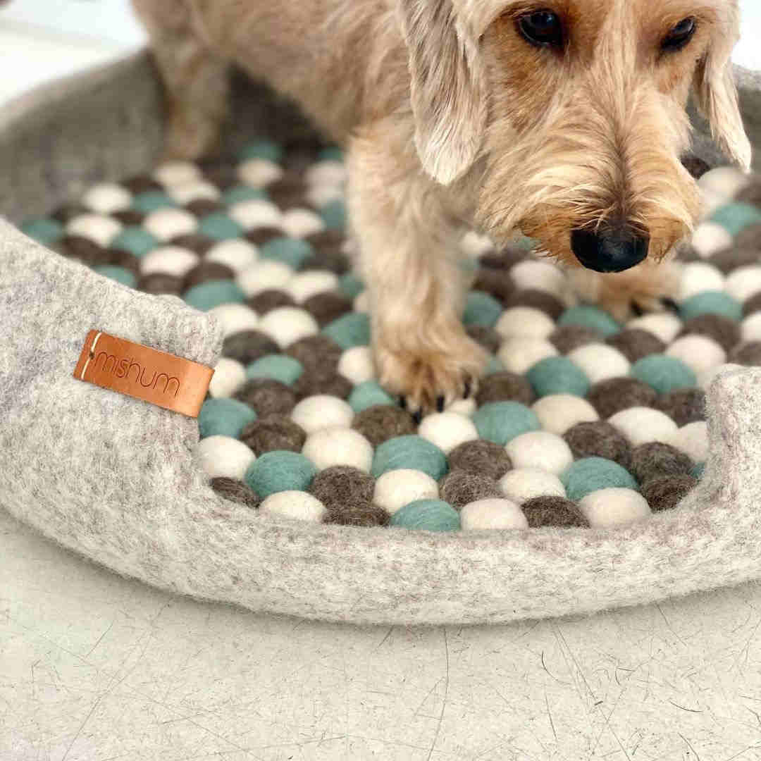 LIT DESIGN FEUTRE NATUREL CHAT CHIEN ROND LIT DESIGN FEUTRE NATUREL CHAT CHIEN ROND