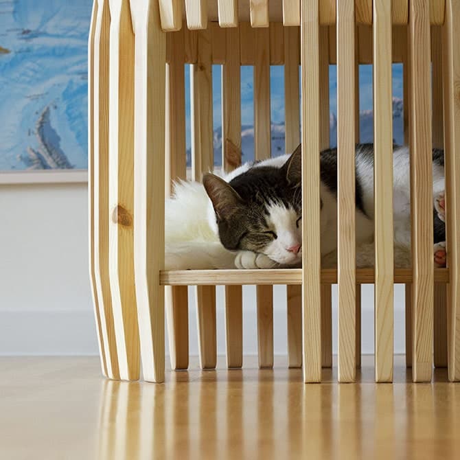 lit pour chat design à 3 niveaux