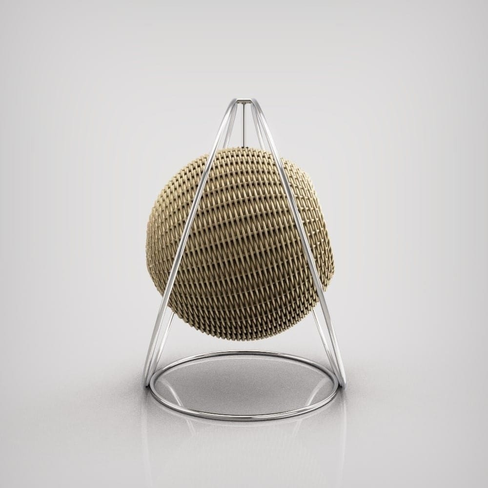 lit pour chat de luxe en osier - solar