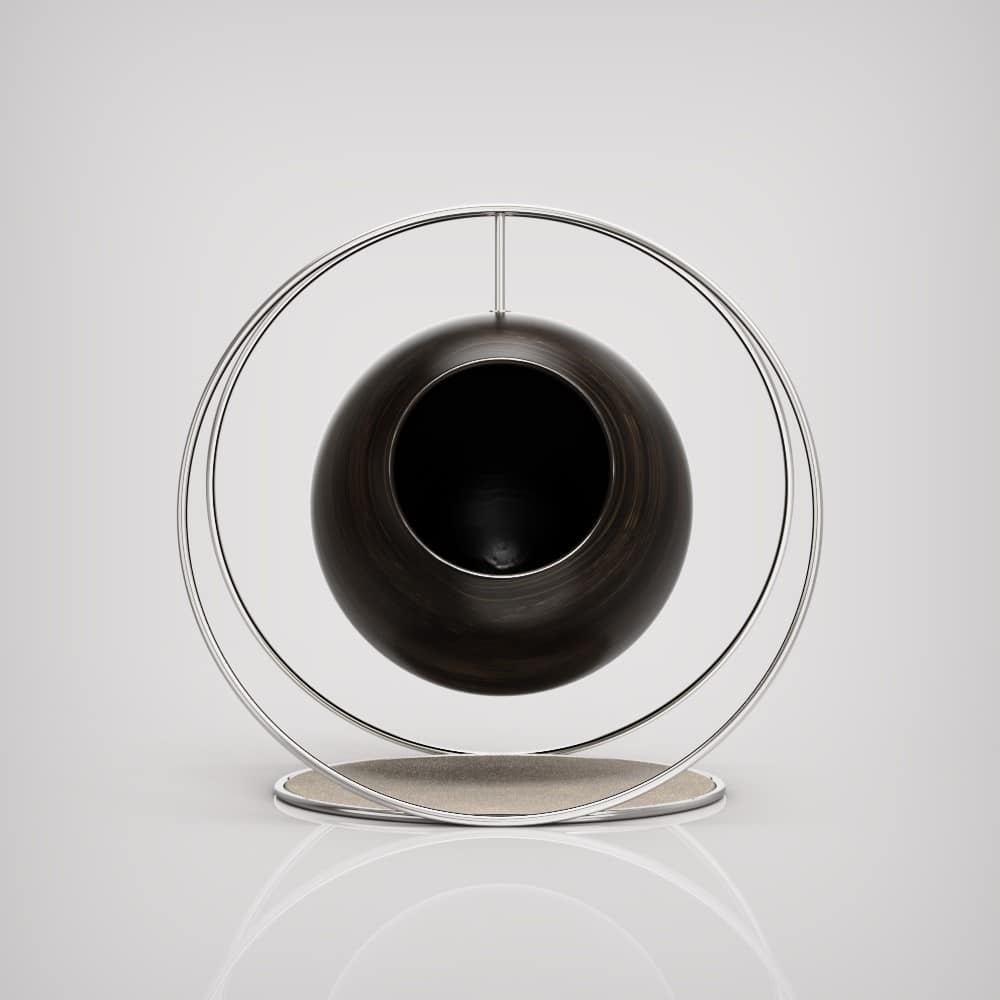 solar arbre à chat bois massif design luxe