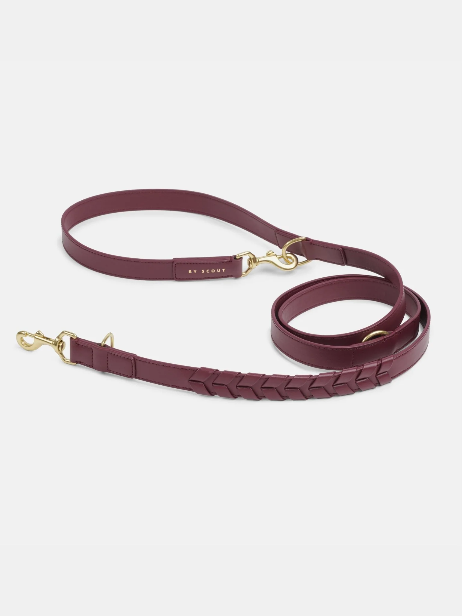 Laisse ajustable by scout mela capista chien design cuir vegan Laisse ajustable by scout mela capista chien design cuir vegan