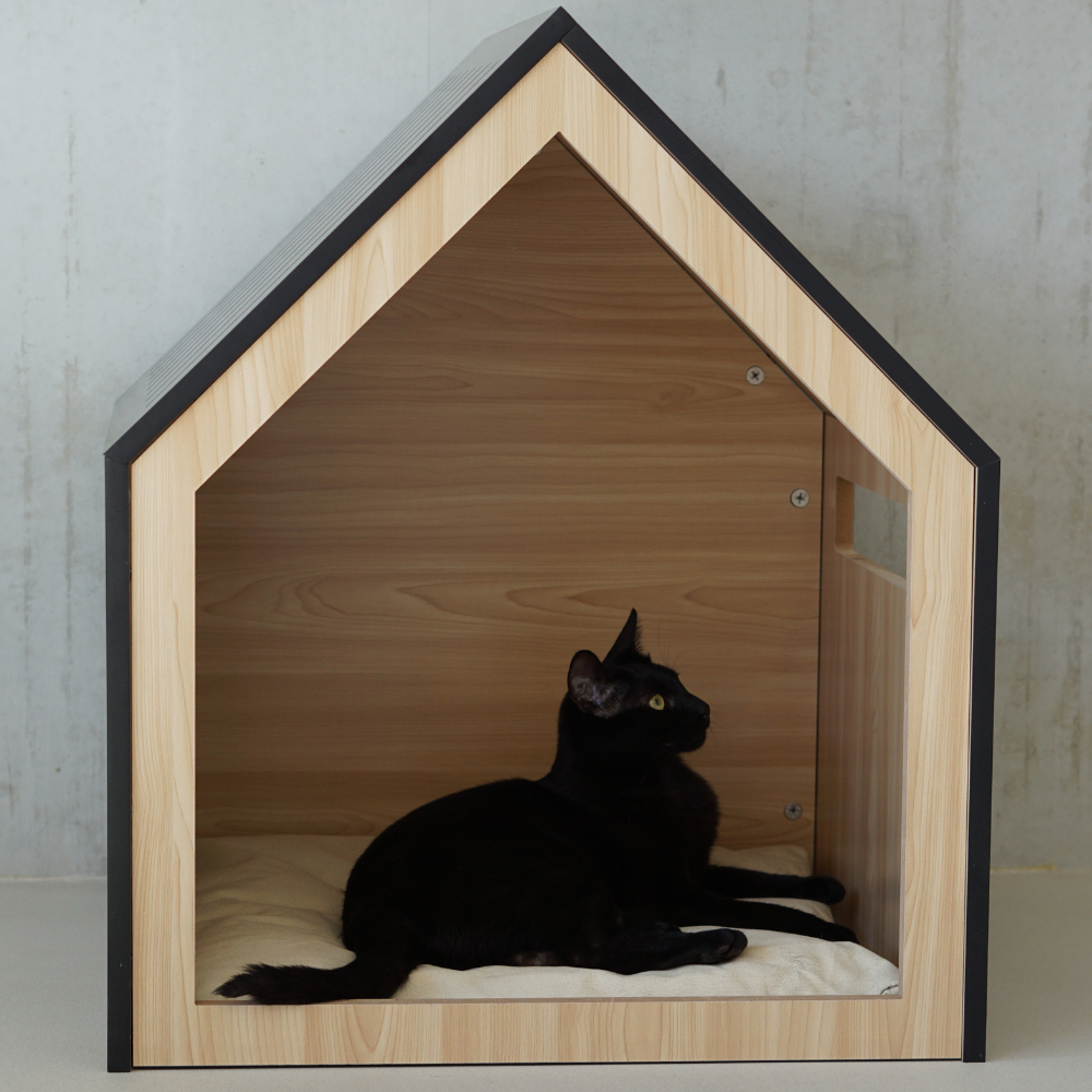 Niche en bois pour chat - PET