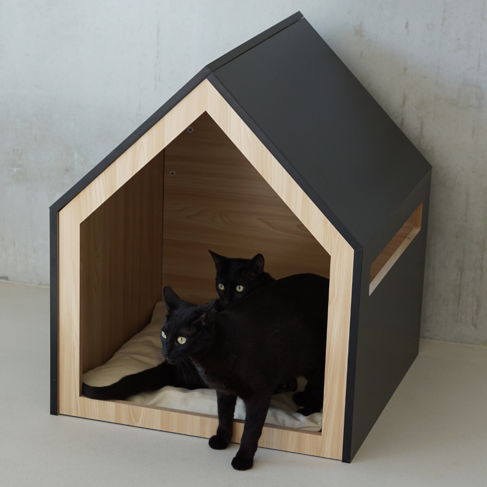 Niche en bois pour chat - PET