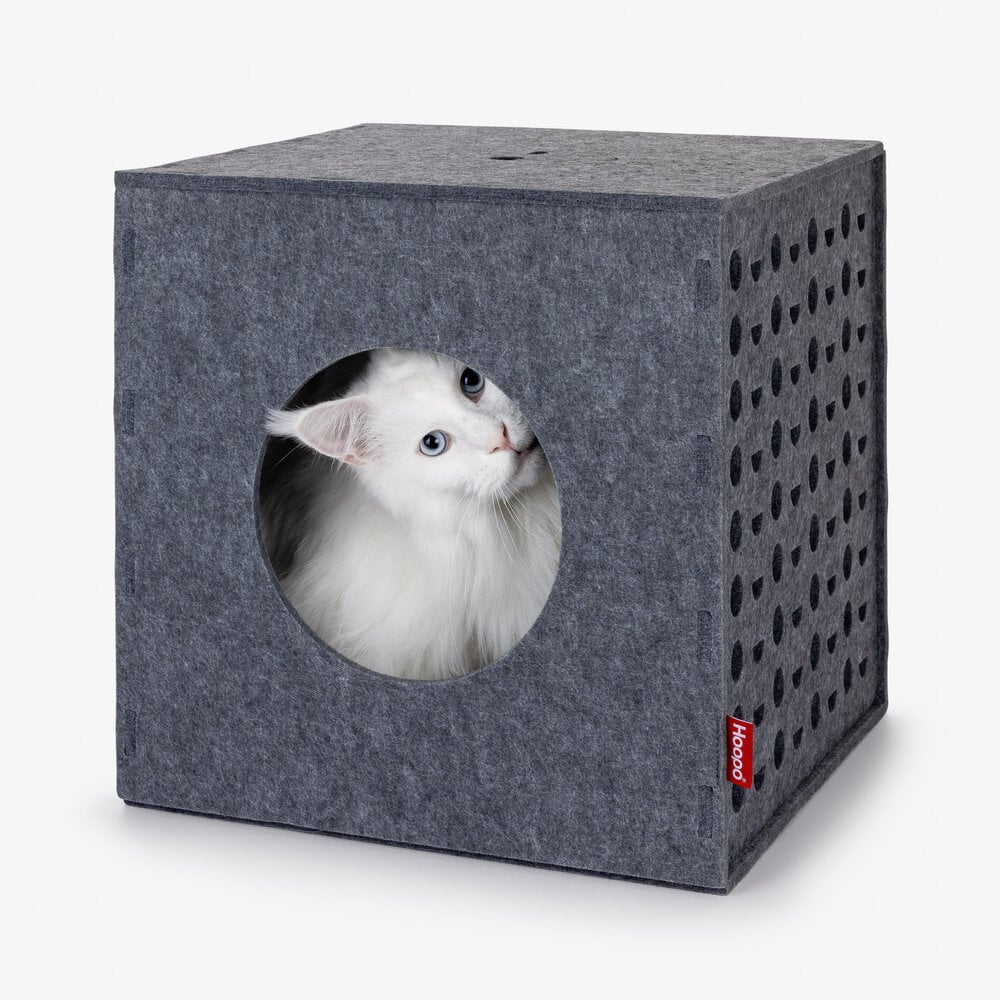 Cube de jeu en feutre pour chat - HOOPO